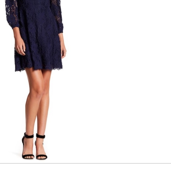 BB Dakota RSVP Navy blue lace cocktail dress - Picture 5 of 5